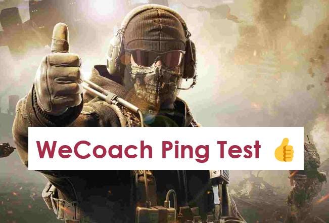 Wecoach - The Only COD Warzone Ping Test You Need