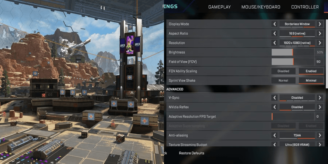 Best Apex Legends Settings