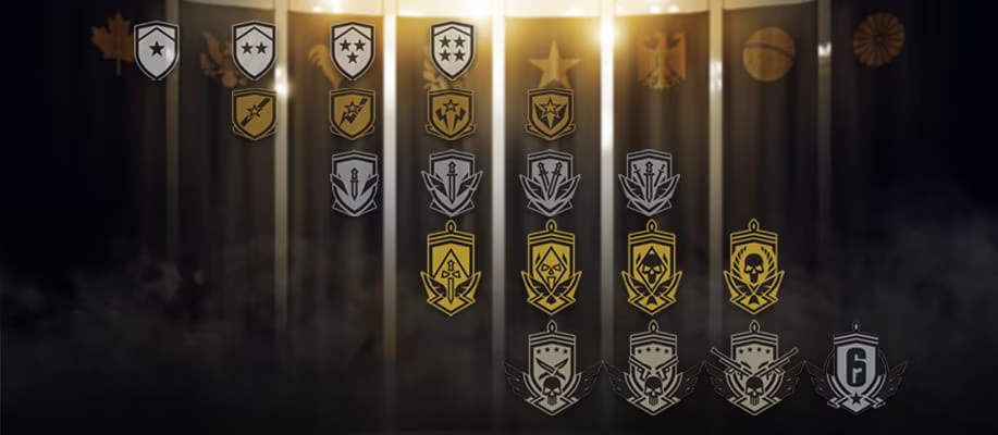 Les rangs de Rainbow Six Siege expliqués